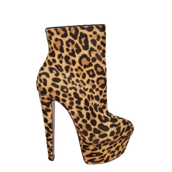 Christian Louboutin Fierce 160 Jaguar Platform Boots - Picture 1 of 7